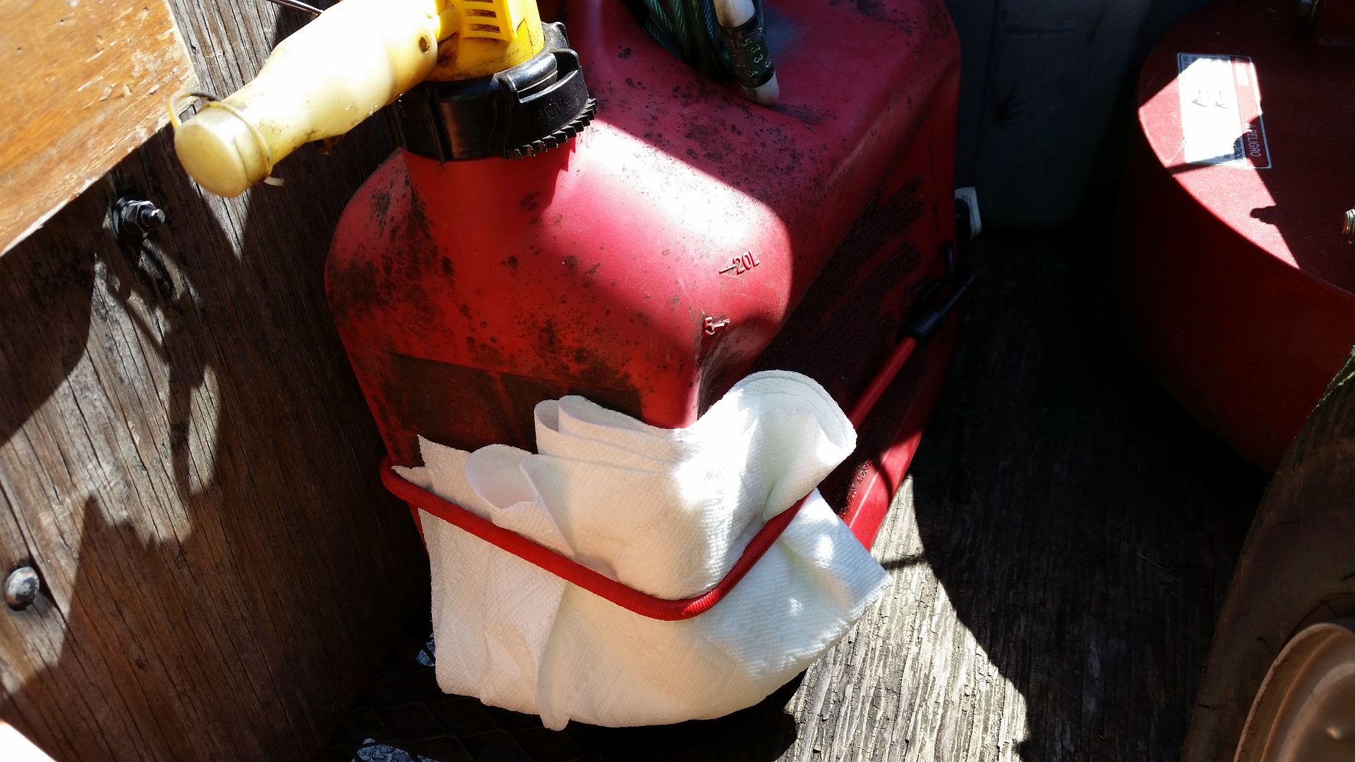 Patching hole in plastic gas can Lawn Care Forum